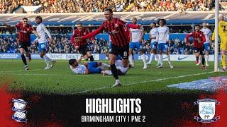 Highlights Birmingham City 1 PNE 2