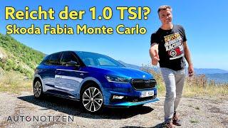 Skoda Fabia 1.0 TSI Monte Carlo Reicht der Dreizylinder mit 110 PS? Test  Review  2022