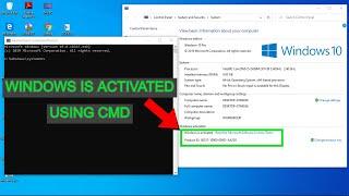 How to activate Windows permanently using cmd Command Prompt All Editions Without any SOFTWARE