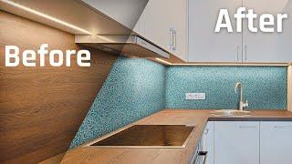 Replacing Kitchen Backsplash With New Texture - Photoshop Post Production Tutorial
