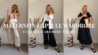 12 MATERNITY CAPSULE WARDROBE STAPLES CAPSULE WARDROBE SERIES   Summerfall capsule wardrobe 2022