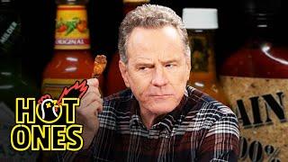 Bryan Cranston Fully Commits While Eating Spicy Wings  Hot Ones