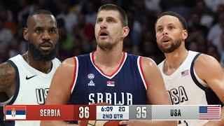 Team USA vs Serbia FULL Game Highlights - Olympics Warm-up 2024