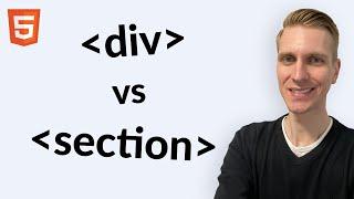 Div vs Section Tag in HTML