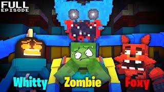 HUGGY WUGGY VS ZOMBIE VS WHITTY VS FOXY Poppy Playtime Minecraft Animation