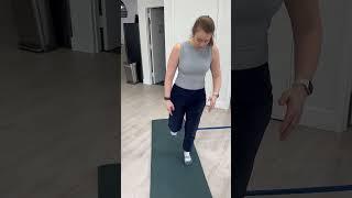 Banded step over exercise