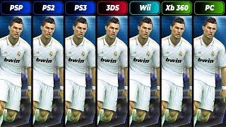 PES 13  PSP - PS2 - PS3 - Xbox 360 - Wii - PC - 3DS  Graphics Comparison