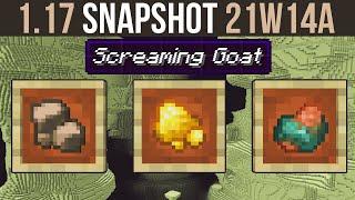 Minecraft 1.17 Snapshot 21w14a Raw Gold Iron & Copper Works With Fortune
