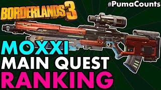 Ranking All New MOXXI DLC MAIN MISSION Guns & Weapons Borderlands 3 DLC 1 Main Quest #PumaCounts