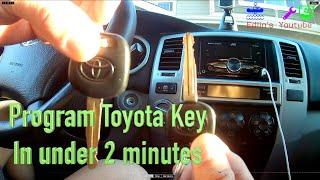 Program Toyota Chip Key - under $10 - rav4 highlander 4runner camry corolla