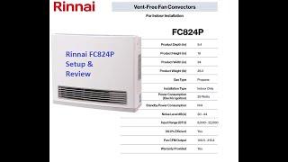 Rinnai FC824 setupreview