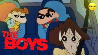 THE BOYS MEME  SHINCHAN THUG LIFE  Shinchan Funny Moments In Hindi #shinchan