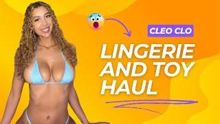 Cleo clo  Toy  and Lingerie Haul  Bra panties see through and lacy