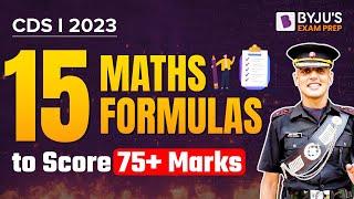 15 Most Important Formulas to score 75+marks in CDS 1 2023 I CDS Maths I CDS 2023 Preparation