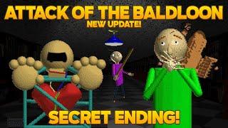 Secret Ending?   The Attack Of The Baldloon New Update Baldis Basics Mod