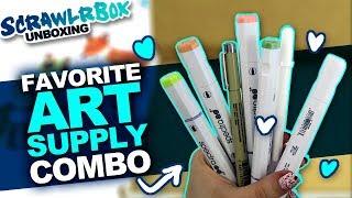 BEST SCRAWLRBOX YET?  Mystery Art Box  Scrawlrbox Unboxing  Drawing Woodland Creatures