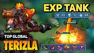 TANK Terizla Best Build 2022  Top Global Terizla Gameplay  By Alex Vizero - Mobile Legends