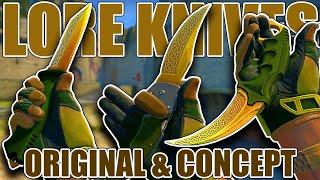 ALL LORE KNIVES Original & Concept  CSGO Showcase