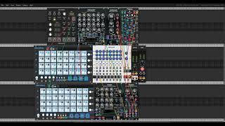 Simple generative ugh noise-ish patch with drums in VCV Rack 2.