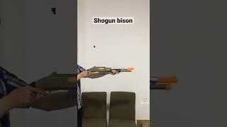 Súng shotgun văng shell bison bắn đạn xốp - asun.vn