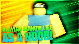 PLAYING SHINOBI LIFE 2 AS A NOOB  Roblox NARUTO GAME  Roblox Shinobi Life