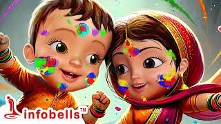 Vaccindi Vaccindi Holi Vaccindi - Holi Song  Telugu Rhymes for Children  Infobells #telugurhymes