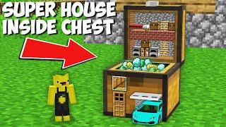 What if I BUILT THE BEST HOUSE INSIDE A CHEST in Minecraft ? NEW SECRET HOUSE 