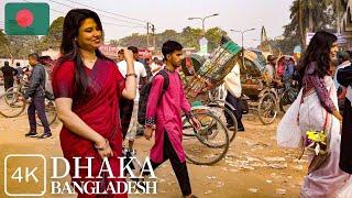 Dhaka Bangladesh Walking Tour - most crowded city in the world  4K 2023 ঢাকা বাংলাদেশ