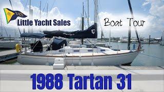 1988 Tartan 31 Sailboat BOAT TOUR - Little Yacht Sales