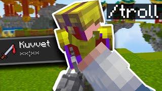 KUVVET 50 İLE BEDWARS TROLL ??? -minecraft sonoyuncu