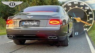 Bentley Flying Spur V8 S  0-100 100-200 TOP SPEED & AMAZING SOUND