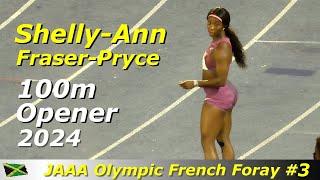 Shelly-Ann Fraser-Pryce Opens Season 2024 Finally  Women 100m  JAAA Olympic French Foray #3
