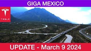 Tesla Giga Mexico Construction Update - March 9 2024 - 4K HDR