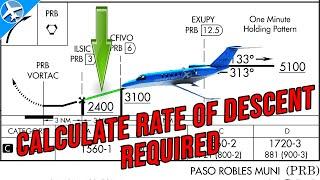 How To Calculate Descent Rate for a Non-precision Approach