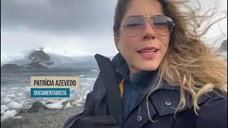 Documentarista brasileira na Antártida presencia degelo de glaciares