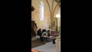 Piano concert with koto at St. Catherines Church in Muhu Estonia.06 Jul 2018