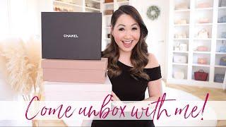 COME UNBOX WITH ME JIMMY CHOO CHANEL GIANVITO ROSSI ANYA HINDMARCH & MORE