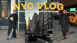 NEW YORK VLOG 2024  fashion week the best restaurants in NYC + luxury shopping