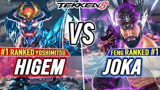 T8  Higem #1 Ranked Yoshimitsu vs JoKa #1 Ranked Feng  Tekken 8 High Level Gameplay