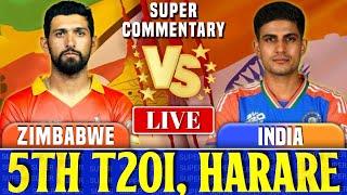 Zimbabwe vs India 5th T20I - Live Score & Commentary  India vs Zimbabwe Live - Harare  Ind vs Zim