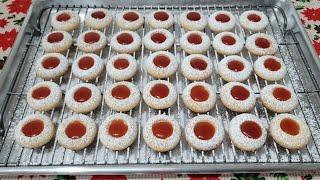 كوكيز المربى ببصمة الإبهام The Perfect Jam Thumbprint Cookies Christmas cookies Recipe