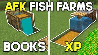 Easiest AFK Fish Farms Minecraft Bedrock 1.21