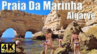 Praia Da Marinha Beach Walk 4K Portugal