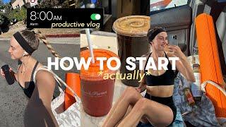 how to *actually* START working out from a lazy girl⭐️   aesthetic vlog & productive day