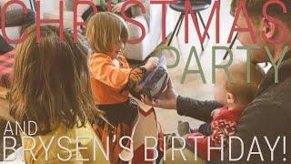 Christmas Party & Brysens Birthday Vlog  VLOGMAS  xmas party + BIRTHDAY