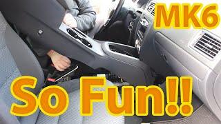 Removing the center console in a MK6 Jetta TDi