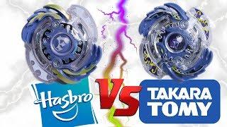 FENGRIFF F2 vs FANG FENRIR  Beyblade Burst Battle - HASBRO vs TAKARA TOMY  ベイブレードバースト