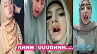 Ekspresi keenakan  ukhti sholehot cantik bikin panik joni  ekspresi s4n9e #hijabstyle