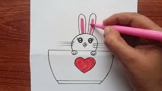 How To Draw A Cute Drawing for Kids step by step