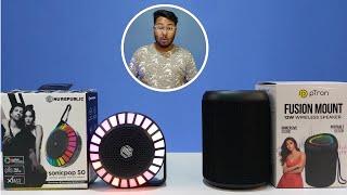 Best Bluetooth Speakers Under 1000  Nu Republic Sonicpop 50 vs Ptron Fusion Mount  Comparison 